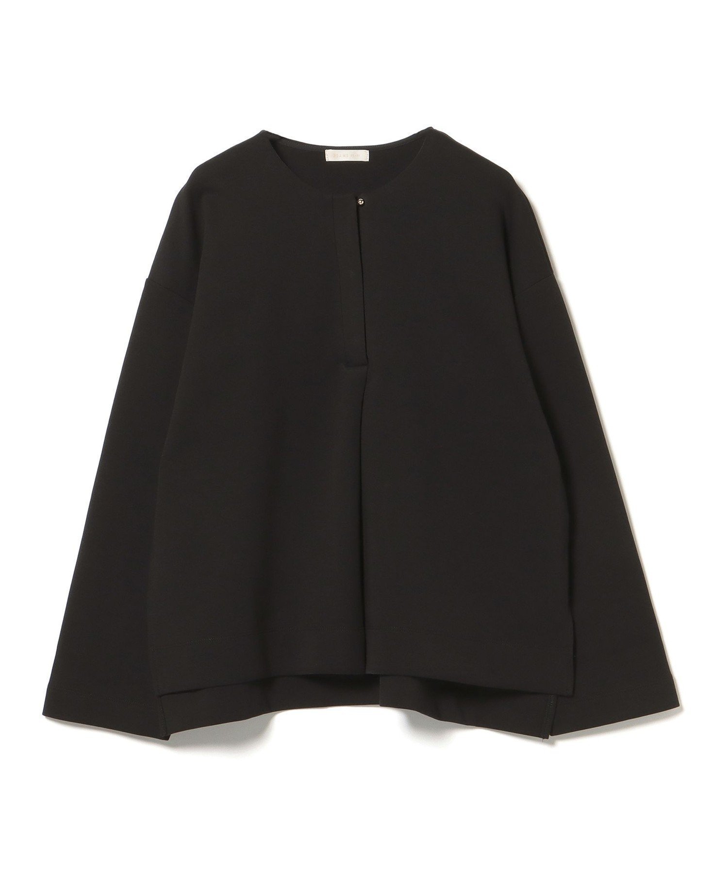 【ビームス ハート/BEAMS HEART】のダンボール スキッパー プルオーバー インテリア・キッズ・メンズ・レディースファッション・服の通販 founy(ファニー) ファッション Fashion レディースファッション Fashion for Women トップス・カットソー Cut & Sew Tops カジュアルプルオーバー・ニットトップス Pullovers & Knit Tops / Casual Pullovers インナー Innerwear シンプル Simple, Minimal スキッパー Skipper, Open Collar スリット Slit, Slit Detail センター Center, Center Line タートルネック Turtleneck, High Neck ヘムライン Hemline, Bottom Cut リラックス Relax, Relaxed Fit BLACK|ID: prp329100004796666 ipo3291000000034801251