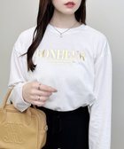 【イング/INGNI】のハクプリントロゴロンT 人気、トレンドファッション・服の通販 founy(ファニー) ファッション Fashion レディースファッション Fashion for Women トップス・カットソー Cut & Sew Tops ロングTシャツ・Tシャツ Longline T-Shirts & Tees シルバー Silver, Metallic Silver シンプル Simple, Minimal ジャケット Jacket, Outerwear スタイリッシュ Stylish, Fashionable スマホ Smartphone, Mobile Device ブルゾン Blouson, Bomber Jacket プリント Print, Printed Pattern ベーシック Basic, Essential メタリック Metallic, Shiny Finish thumbnail オフホワイト/ゴールド|ID: prp329100004796688 ipo3291000000034913774