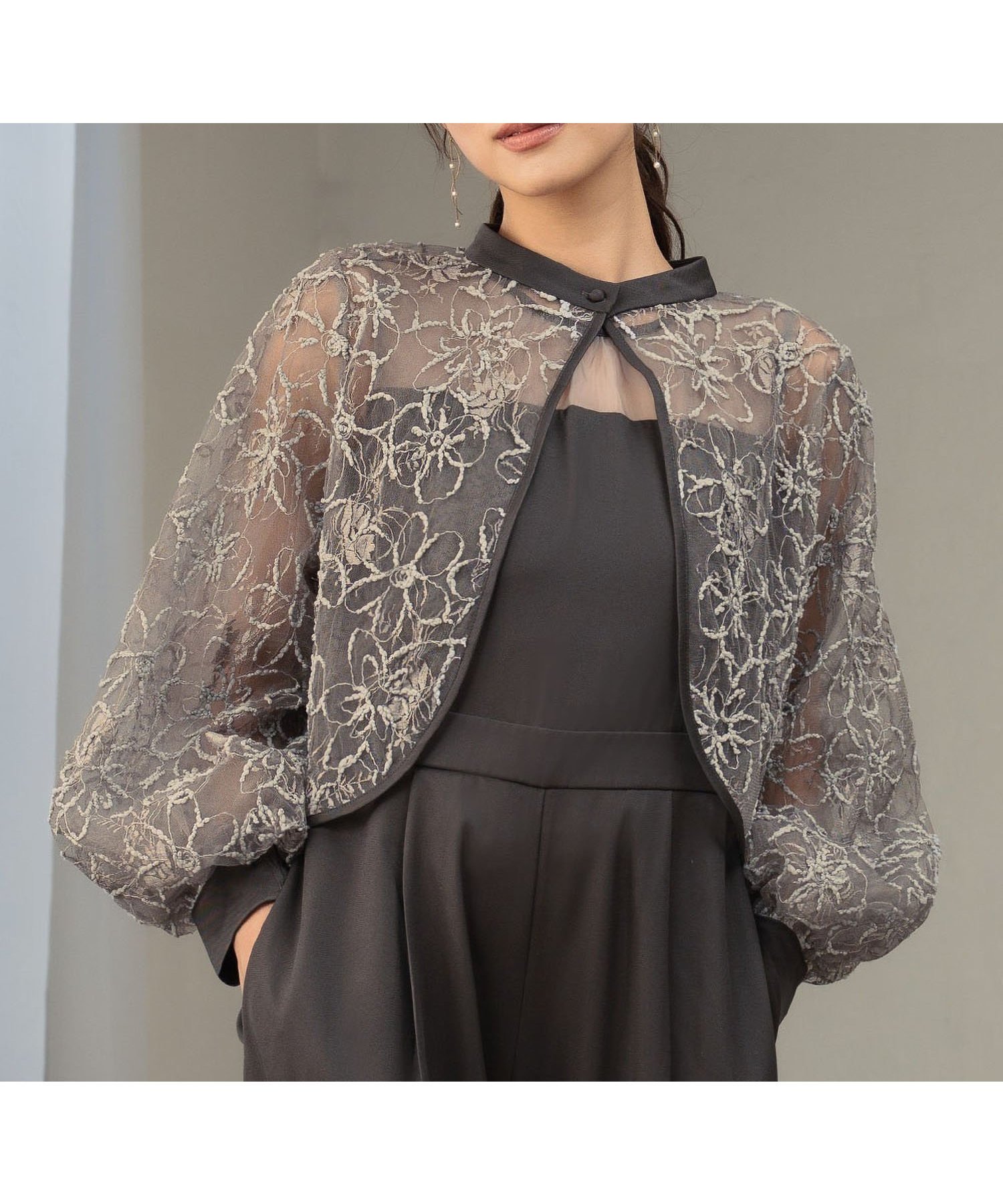 【ガール/GIRL】のチュール刺繍 パンツドレス セットドレス 結婚式 パーティードレス オケージョン インテリア・キッズ・メンズ・レディースファッション・服の通販 founy(ファニー) 　ファッション　Fashion　レディースファッション　Fashion for Women　パンツ　Pants & Trousers　エレガント 上品　Elegant　オケージョン　Occasion Wear　オーガンジー　Organza Fabric　カフス　Cuff Design　ジャケット　Jacket, Outerwear　ストレッチ　Stretch, Stretchy Fabric　ストレート　Straight, Straight Cut　スパンコール　Sequins, Sequin Embellishment　スリーブ　Sleeve, Long Sleeve / Short Sleeve　センター　Center, Center Line　チェック　Check, Plaid, Tartan　チュール　Tulip, Tulip Motif　ツイル　Twist, Twisted Detail　ドレス　Dress, One-Piece　パイピング　Piping, Trim Design　フェミニン　Feminine, Girly　無地　Plain, Solid Color　ヨーク　Yoke, Yoke Design　ワイド　Wide, Wide Fit　結婚式　Wedding　二次会　After Party　CGY|ID: prp329100004796692 ipo3291000000034988219