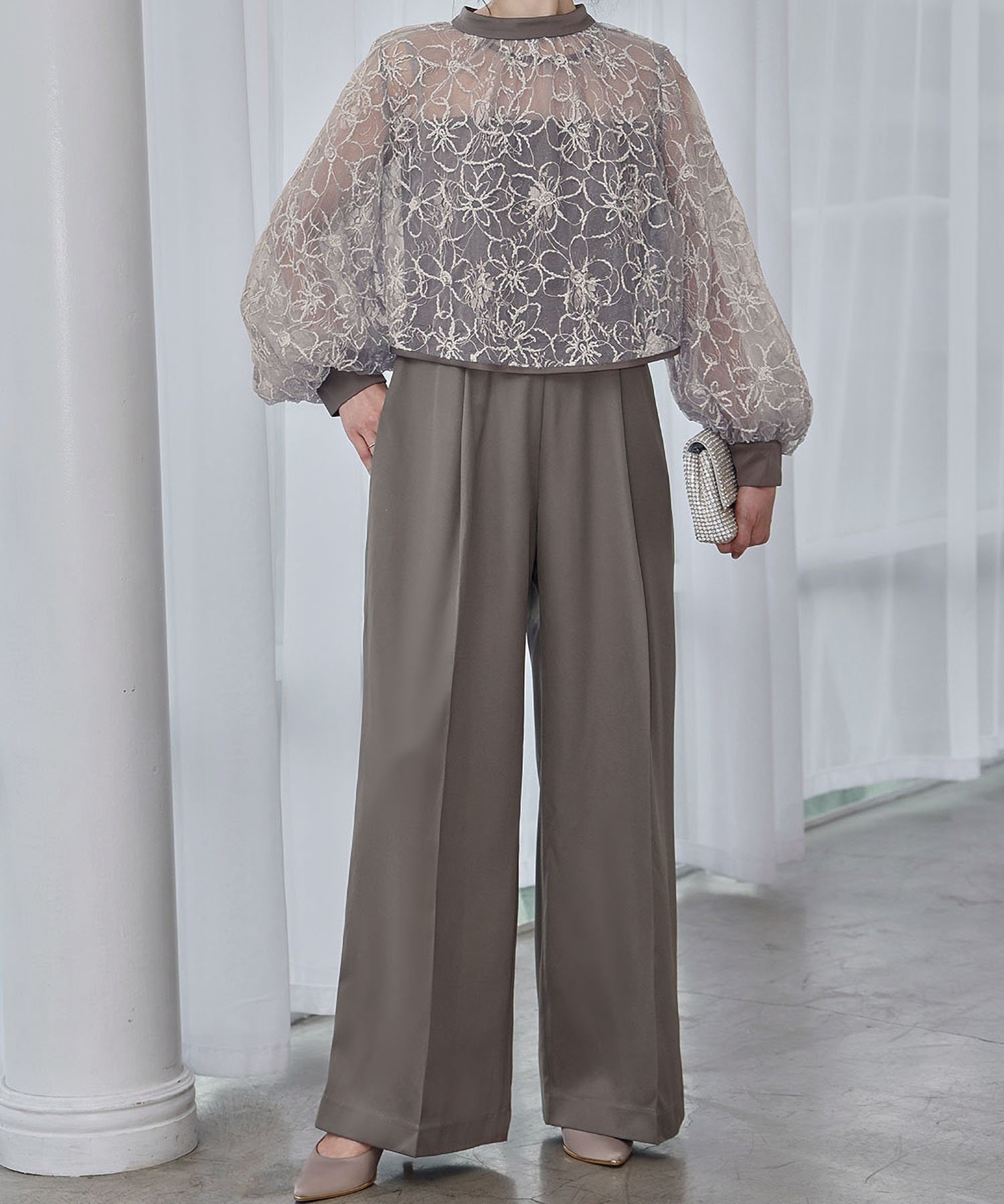 【ガール/GIRL】のチュール刺繍 パンツドレス セットドレス 結婚式 パーティードレス オケージョン インテリア・キッズ・メンズ・レディースファッション・服の通販 founy(ファニー) 　ファッション　Fashion　レディースファッション　Fashion for Women　パンツ　Pants & Trousers　エレガント 上品　Elegant　オケージョン　Occasion Wear　オーガンジー　Organza Fabric　カフス　Cuff Design　ジャケット　Jacket, Outerwear　ストレッチ　Stretch, Stretchy Fabric　ストレート　Straight, Straight Cut　スパンコール　Sequins, Sequin Embellishment　スリーブ　Sleeve, Long Sleeve / Short Sleeve　センター　Center, Center Line　チェック　Check, Plaid, Tartan　チュール　Tulip, Tulip Motif　ツイル　Twist, Twisted Detail　ドレス　Dress, One-Piece　パイピング　Piping, Trim Design　フェミニン　Feminine, Girly　無地　Plain, Solid Color　ヨーク　Yoke, Yoke Design　ワイド　Wide, Wide Fit　結婚式　Wedding　二次会　After Party　GREGE|ID: prp329100004796692 ipo3291000000034988220