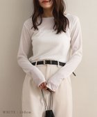 【ノアル/NOAHL】のシアーメロウトップス 人気、トレンドファッション・服の通販 founy(ファニー) ファッション Fashion レディースファッション Fashion for Women トップス・カットソー Cut & Sew Tops シンプル Simple, Minimal ポケット Pocket, Pocket Detail エレガント 上品 Elegant 春 Spring thumbnail ホワイト|ID: prp329100004796697 ipo3291000000034801649