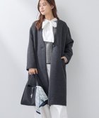 【インディヴィ/INDIVI】の【軽量/ウール混】ライトフォルム ロングコート 人気、トレンドファッション・服の通販 founy(ファニー) ファッション Fashion レディースファッション Fashion for Women アウター Coat / Outerwear Collection コート・ロングコート・ピーコート Long Coats, Peacoats & More カーディガン Cardigan, Knitwear コクーン Cocoon, Cocoon Silhouette 軽量 Lightweight, Ultra Light シンプル Simple, Minimal ストール Stole, Wrap スマート Smart, Elegant ハイネック High Neck, Mock Neck パターン Pattern, Design Print フェルト Felt, Felt Fabric フォルム Silhouette, Form ポケット Pocket, Pocket Detail ロング Long, Long-Length おすすめ Recommended / Our Picks thumbnail チャコールグレー|ID: prp329100004796708 ipo3291000000034926557