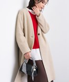【インディヴィ/INDIVI】の【軽量/ウール混】ライトフォルム ロングコート 人気、トレンドファッション・服の通販 founy(ファニー) ファッション Fashion レディースファッション Fashion for Women アウター Coat / Outerwear Collection コート・ロングコート・ピーコート Long Coats, Peacoats & More カーディガン Cardigan, Knitwear コクーン Cocoon, Cocoon Silhouette 軽量 Lightweight, Ultra Light シンプル Simple, Minimal ストール Stole, Wrap スマート Smart, Elegant ハイネック High Neck, Mock Neck パターン Pattern, Design Print フェルト Felt, Felt Fabric フォルム Silhouette, Form ポケット Pocket, Pocket Detail ロング Long, Long-Length おすすめ Recommended / Our Picks thumbnail ライトベージュ|ID: prp329100004796708 ipo3291000000034926558