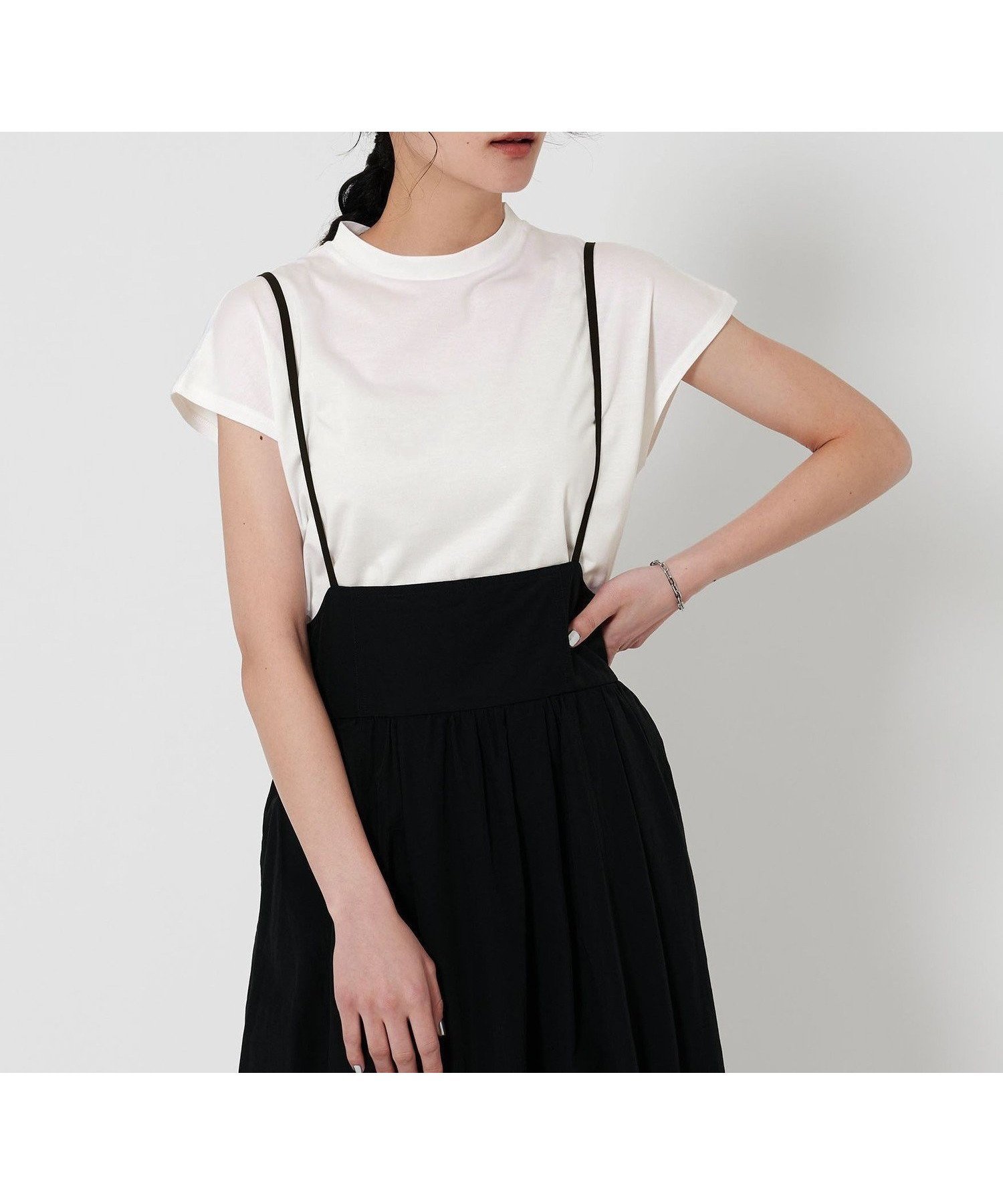 【ビューティ&ユース ユナイテッドアローズ/BEAUTY&YOUTH / UNITED ARROWS】のクルーネック フレンチスリーブ カットソー インテリア・キッズ・メンズ・レディースファッション・服の通販 founy(ファニー) ファッション Fashion レディースファッション Fashion for Women トップス・カットソー Cut & Sew Tops カットソー・ベーシックTシャツ Cut-and-Sewn Tops / Stretch Tees & Basics カットソー Cut and Sewn Top キャミワンピース Cami Dress, Slip Dress シンプル Simple, Minimal スリーブ Sleeve, Long Sleeve / Short Sleeve トレンド Trend, Trending Now 定番 Standard, Basic Item フレンチ French, French Style ボトム Bottoms, Lower Wear おすすめ Recommended / Our Picks 夏 Summer エレガント 上品 Elegant OFF WHITE|ID: prp329100004796729 ipo3291000000034802016