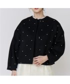 【マーリエ ル カセット/Maglie le cassetto】のパールショートコート 人気、トレンドファッション・服の通販 founy(ファニー) ファッション Fashion レディースファッション Fashion for Women アウター Coat / Outerwear Collection コート・ロングコート・ピーコート Long Coats, Peacoats & More キュプラ Cupro, Eco Fabric ショート Short, Short Length ジャケット Jacket, Outerwear スマート Smart, Elegant デニム Denim, Jeans Material バランス Balance, Style Balance パール Pearl, Pearl Accent ポケット Pocket, Pocket Detail ランダム Random, Irregular エレガント 上品 Elegant thumbnail ブラック|ID: prp329100004796731 ipo3291000000035170317