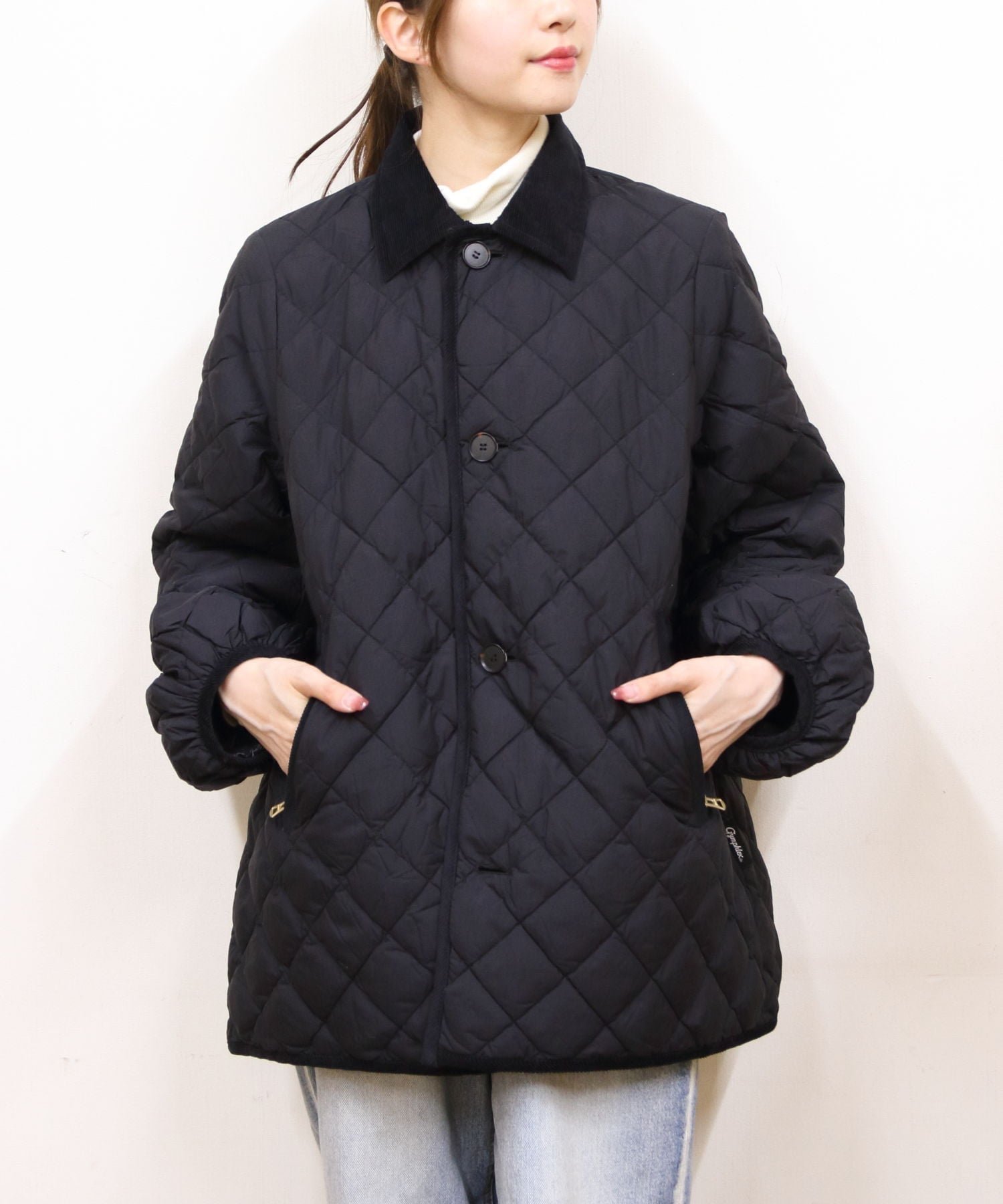 【ステップス/STEPS】のGYMPHLEX/QUILT DOWN PUFF SLEEVE MIDDLE COAT GY-A0717 NYM インテリア・キッズ・メンズ・レディースファッション・服の通販 founy(ファニー) 　ファッション　Fashion　レディースファッション　Fashion for Women　アウター　Coat / Outerwear Collection　コート・ロングコート・ピーコート　Long Coats, Peacoats & More　キルティング　Quilted, Quilting　スウェット / スエット　Sweatshirt, Sweatwear　トレンド　Trend, Trending Now　ベーシック　Basic, Essential　リラックス　Relax, Relaxed Fit　ビジネス 仕事 通勤　Business / Work / Commuting　BLACK|ID: prp329100004796761 ipo3291000000035141397