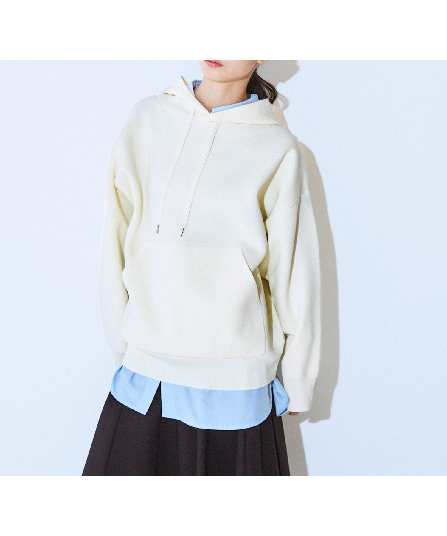 【ジーナシス/JEANASiS】の12G Wジャガードニットフーディ インテリア・キッズ・メンズ・レディースファッション・服の通販 founy(ファニー) ファッション Fashion レディースファッション Fashion for Women トップス・カットソー Cut & Sew Tops ニット Knit Tops & Sweaters カーディガン Cardigan, Knitwear シンプル Simple, Minimal スウェット / スエット Sweatshirt, Sweatwear スリーブ Sleeve, Long Sleeve / Short Sleeve ドレープ Drape, Draping Fabric フラット Flat, Flat Shoes フロント Front, Front Design ベーシック Basic, Essential オフホワイト|ID: prp329100004796764 ipo3291000000034802499