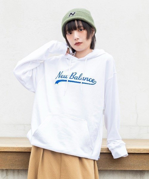 【ニューバランス/new balance】のレガシースクリプト フーディースウェット インテリア・キッズ・メンズ・レディースファッション・服の通販 founy(ファニー) 　ファッション　Fashion　レディースファッション　Fashion for Women　トップス・カットソー　Cut & Sew Tops　レディースパーカー・カジュアルフーディー　Casual Hoodies & Sweatshirts　スウェット・クルーネックトップス　Sweatshirts & Crewnecks / Relaxed Fit Sweat Tops　フレンチ　French, French Style　フロント　Front, Front Design　プリント　Print, Printed Pattern　WTホワイト|ID: prp329100004796769 ipo3291000000034802544