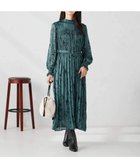 【アー ヴェー ヴェー/a.v.v】の【洗える】ランダムプリーツサテンワンピース【WEB限定】 グリーン|ID: prp329100004796780 ipo3291000000034922945