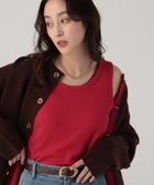 【エルーラ/Elura】のプレーンリブタンク/598154 人気、トレンドファッション・服の通販 founy(ファニー) ファッション Fashion レディースファッション Fashion for Women なめらか Smooth, Silky Texture インナー Innerwear カーディガン Cardigan, Knitwear ショルダー Shoulder, Shoulder Strap シンプル Simple, Minimal ジャケット Jacket, Outerwear タンク Tank Top, Sleeveless Top フィット Fit, Slim Fit エレガント 上品 Elegant 夏 Summer 秋 Autumn thumbnail 【新色】レッド35|ID: prp329100004796793 ipo3291000000035118172