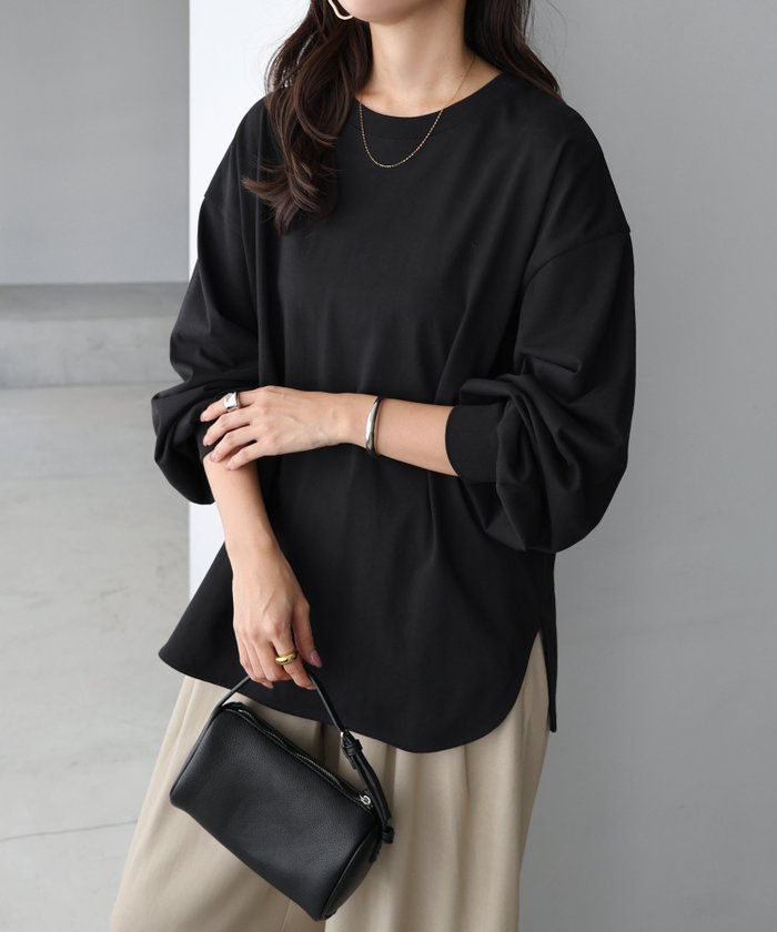 【アンドミー/andme】のクルーネック ロング 長袖 Tシャツ インテリア・キッズ・メンズ・レディースファッション・服の通販 founy(ファニー) https://founy.com/ ファッション Fashion レディースファッション Fashion for Women トップス・カットソー Cut & Sew Tops シャツ・ブラウス・オフィスカジュアル Elegant Blouses & Button-Ups ロングTシャツ・Tシャツ Longline T-Shirts & Tees インナー Innerwear 今季 This Season, Current Season ショルダー Shoulder, Shoulder Strap シンプル Simple, Minimal スウェット / スエット Sweatshirt, Sweatwear ドロップ Drop Shoulder, Dropped Style 長袖 Long Sleeve, Full Sleeve バランス Balance, Style Balance リラックス Relax, Relaxed Fit ロング Long, Long-Length おすすめ Recommended / Our Picks |ID: prp329100004796796 ipo3291000000034802776