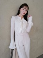 【アニュアンス/anuans】のカスケードフリルニットトップス 人気、トレンドファッション・服の通販 founy(ファニー) ファッション Fashion レディースファッション Fashion for Women トップス・カットソー Cut & Sew Tops ニット Knit Tops & Sweaters シンプル Simple, Minimal デコルテ Décolleté, Neckline フリル Frill, Ruffle ラグジュアリー Luxury, Elegant レース Lace, Lace Fabric エレガント 上品 Elegant thumbnail IVORY|ID: prp329100004796807 ipo3291000000034802872