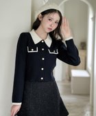 【ナイスクラップ/NICE CLAUP】の金ボタン配色衿ニット 人気、トレンドファッション・服の通販 founy(ファニー) ファッション Fashion レディースファッション Fashion for Women トップス・カットソー Cut & Sew Tops ニット Knit Tops & Sweaters 2025年 2025 2025-2026秋冬・A/W Autumn/Winter 2025–26 AW25–26 おすすめ Recommended / Our Picks クラシカル Classical, Vintage-Inspired デニム Denim, Jeans Material フィット Fit, Slim Fit フレア Flare, Flared ボトム Bottoms, Lower Wear 長袖 Long Sleeve, Full Sleeve thumbnail ネイビー|ID: prp329100004796811 ipo3291000000034802891