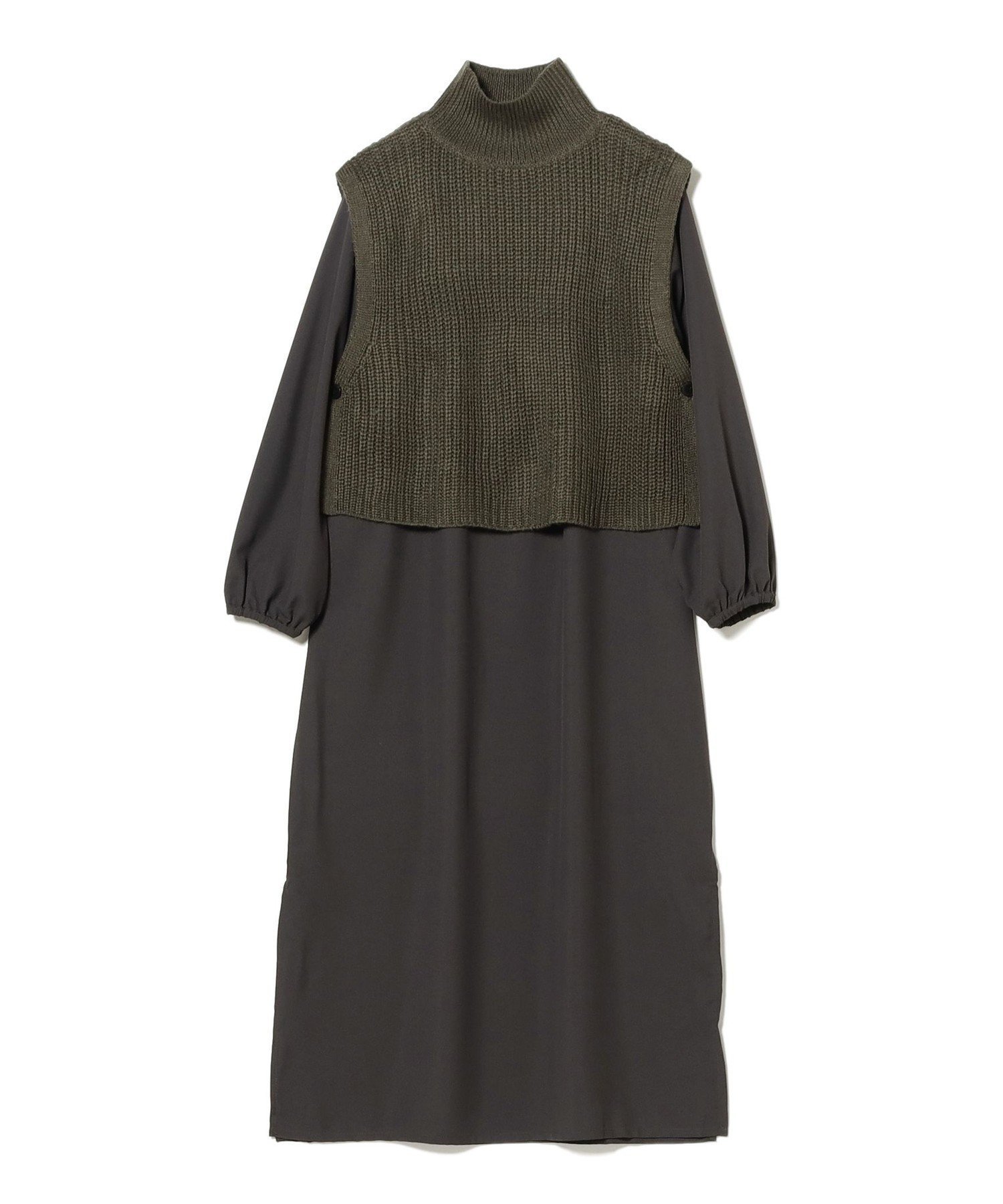 【ビームス ウイメン/BEAMS】のニットベスト * ワンピース セット(S~M) インテリア・キッズ・メンズ・レディースファッション・服の通販 founy(ファニー) ファッション Fashion レディースファッション Fashion for Women アウター Coat / Outerwear Collection カーディガン Cardigan, Knitwear シンプル Simple, Minimal ジャケット Jacket, Outerwear スリーブ Sleeve, Long Sleeve / Short Sleeve 長袖 Long Sleeve, Full Sleeve ハイネック High Neck, Mock Neck ベスト Vest, Waistcoat ミドル Middle Length, Mid Height 再入荷 Restock / Back in Stock おすすめ Recommended / Our Picks CHARCOAL.G*CHARCOAL.GREY|ID: prp329100004796812 ipo3291000000034802896