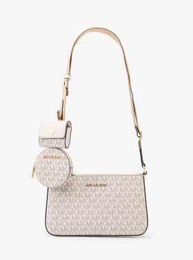 【マイケルコース/MICHAEL KORS】のJET SET TRAVEL クロスボディ スモール - MKシグネチャー W/ テックアクセサリー マイケルコース 人気、トレンドファッション・服の通販 founy(ファニー) ファッション Fashion レディースファッション Fashion for Women 旅行 Travel アクセサリー Fashion Accessories コレクション Collection, Seasonal Line ショルダー Shoulder, Shoulder Strap ドロップ Drop Shoulder, Dropped Style ラグジュアリー Luxury, Elegant |ID:prp329100004796824