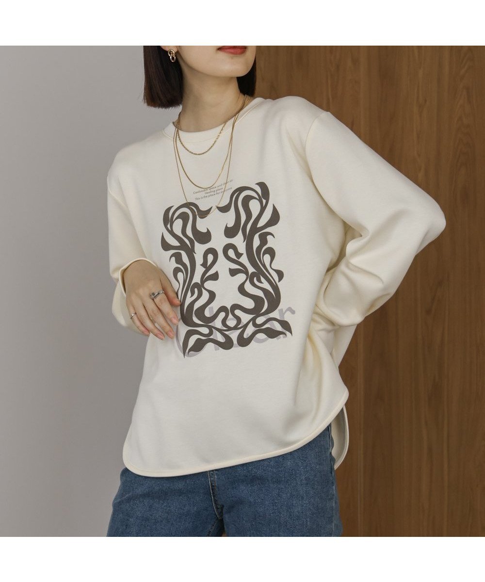 【バブ ブージュルード/Bab Bou Jeloud】のパウンドストレッチARTロゴプルオーバー 人気、トレンドファッション・服の通販 founy(ファニー) ファッション Fashion レディースファッション Fashion for Women トップス・カットソー Cut & Sew Tops カジュアルプルオーバー・ニットトップス Pullovers & Knit Tops / Casual Pullovers 人気 Popular, Best Seller 再入荷 Restock / Back in Stock other-1|ID: prp329100004796857 ipo3291000000034874496