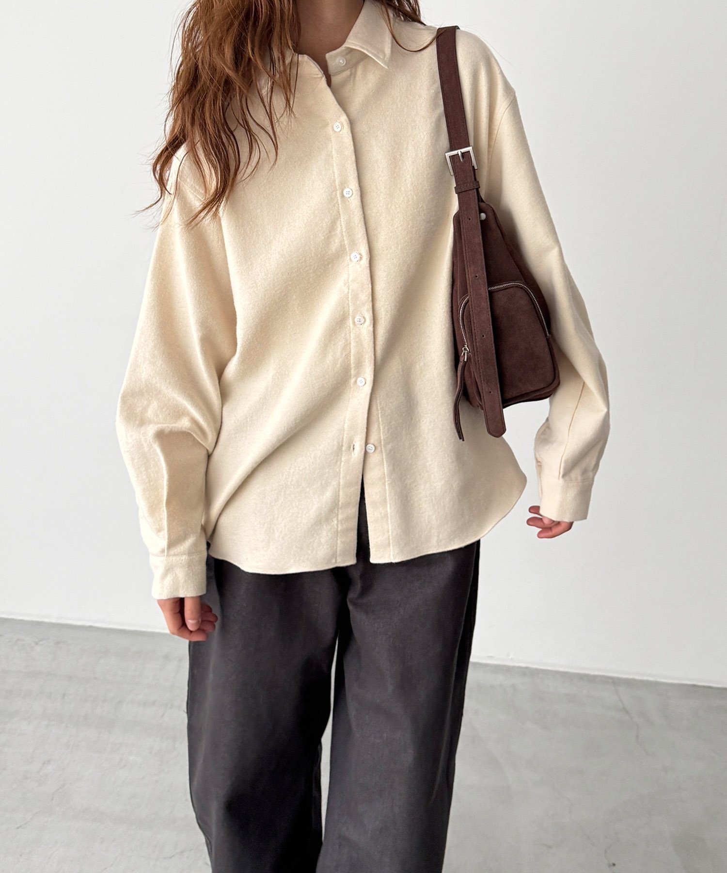 【キャナルジーン/CANAL JEAN】のEl mar コットンネルシャツ インテリア・キッズ・メンズ・レディースファッション・服の通販 founy(ファニー) ファッション Fashion レディースファッション Fashion for Women トップス・カットソー Cut & Sew Tops シャツ・ブラウス・オフィスカジュアル Elegant Blouses & Button-Ups おすすめ Recommended / Our Picks インナー Innerwear スウェット / スエット Sweatshirt, Sweatwear A/W・秋冬 Autumn/Winter ベージュ|ID: prp329100004796884 ipo3291000000034803473