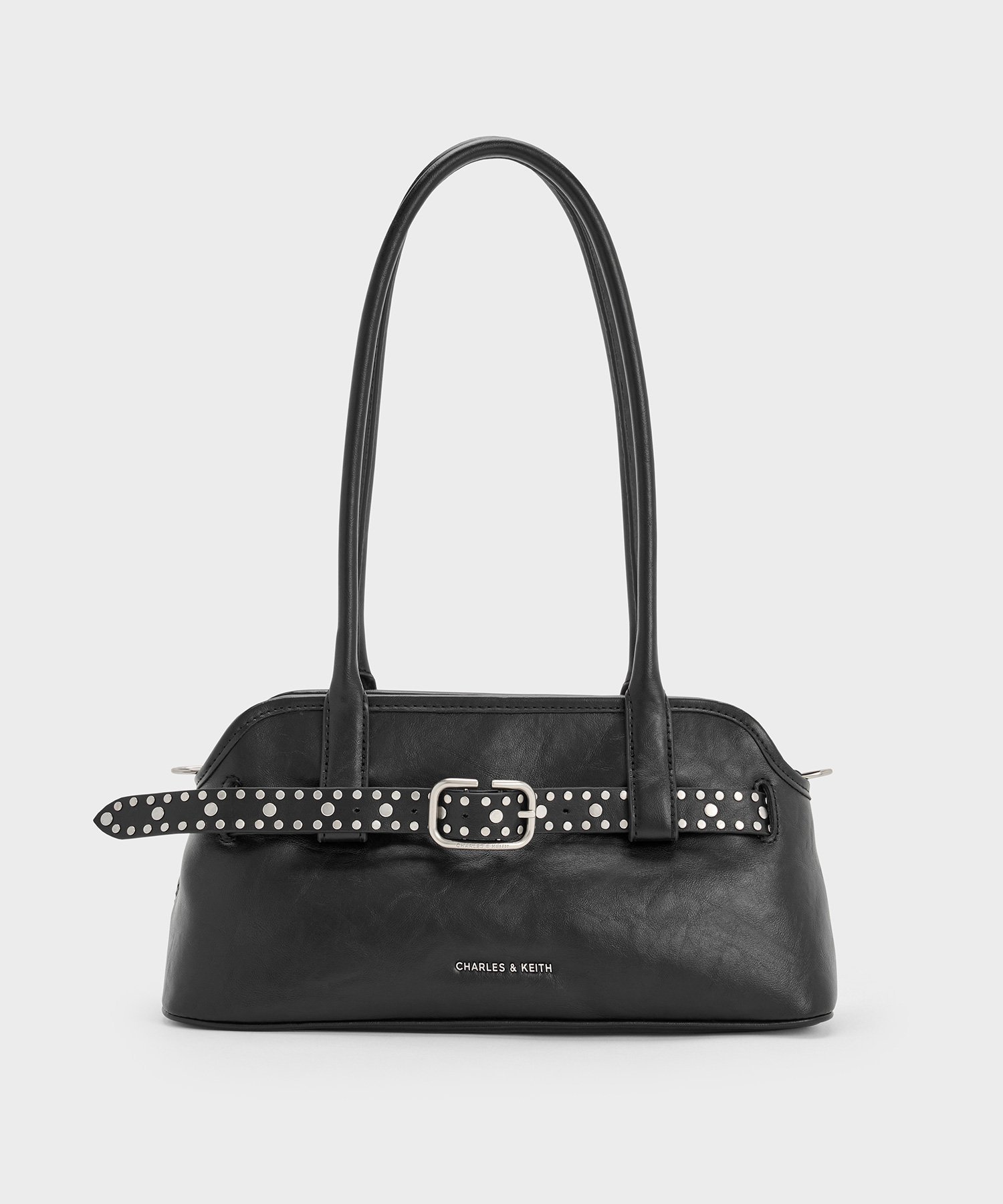 【チャールズ アンド キース/CHARLES & KEITH】のVictoria ヴィクトリア ベルトイロンゲイティッドショルダーバッグ インテリア・キッズ・メンズ・レディースファッション・服の通販 founy(ファニー) ファッション Fashion レディースファッション Fashion for Women バッグ Bags ベルト&ウエストマーク Belts & Waist Accessories おすすめ Recommended / Our Picks クラシック Classic, Timeless Style スクエア Square, Square Shape Noir|ID: prp329100004796894 ipo3291000000034803537