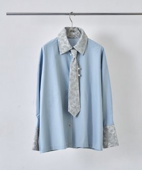 【ハレ/HARE】のパーツツキネクタイシャツ 人気、トレンドファッション・服の通販 founy(ファニー) ファッション Fashion レディースファッション Fashion for Women トップス・カットソー Cut & Sew Tops シャツ・ブラウス・オフィスカジュアル Elegant Blouses & Button-Ups おすすめ Recommended / Our Picks ウェーブ Wavy Pattern カフス Cuff Design クール Cool, Chic シンプル Simple, Minimal スタイリッシュ Stylish, Fashionable ストレート Straight, Straight Cut ティアードスカート Tiered Skirt, Flounced Skirt デニム Denim, Jeans Material トレンド Trend, Trending Now パール Pearl, Pearl Accent フェミニン Feminine, Girly フレア Flare, Flared レース Lace, Lace Fabric エレガント 上品 Elegant |ID:prp329100004796928