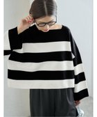 【イエナ/IENA】のスーパーファインスムースプルオーバー 人気、トレンドファッション・服の通販 founy(ファニー) ファッション Fashion レディースファッション Fashion for Women トップス・カットソー Cut & Sew Tops カジュアルプルオーバー・ニットトップス Pullovers & Knit Tops / Casual Pullovers 2025年 2025 2025-2026秋冬・A/W Autumn/Winter 2025–26 AW25–26 バランス Balance, Style Balance ボーダー Border, Stripe 定番 Standard, Basic Item thumbnail ブラック A|ID: prp329100004796954 ipo3291000000034803975