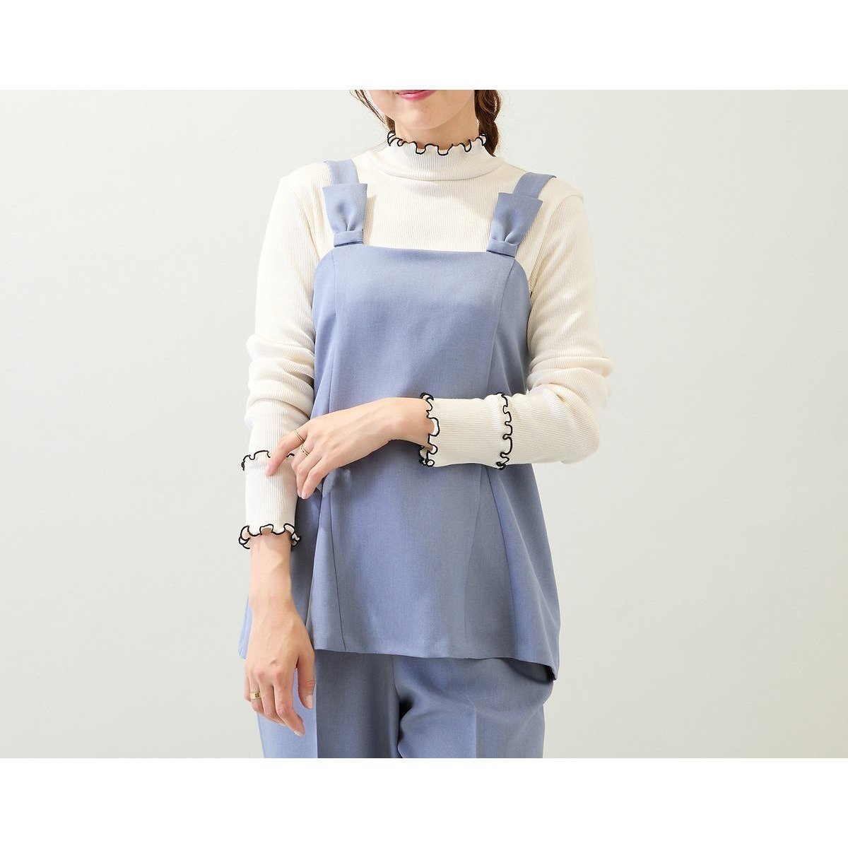 【ローズティアラ/Rose Tiara】の【UVカット/イージーケア】ビスチェ 人気、トレンドファッション・服の通販 founy(ファニー) ファッション Fashion レディースファッション Fashion for Women トップス・カットソー Cut & Sew Tops ビスチェ Bustiers & Corset Tops / Layered Bustier Style セットアップ Set-Up, Coordinated Outfit ビスチェ Bustier, Corset Top フィット Fit, Slim Fit メランジ Melange, Mixed Yarn リボン Ribbon, Bow other-1|ID: prp329100004796962 ipo3291000000034804014