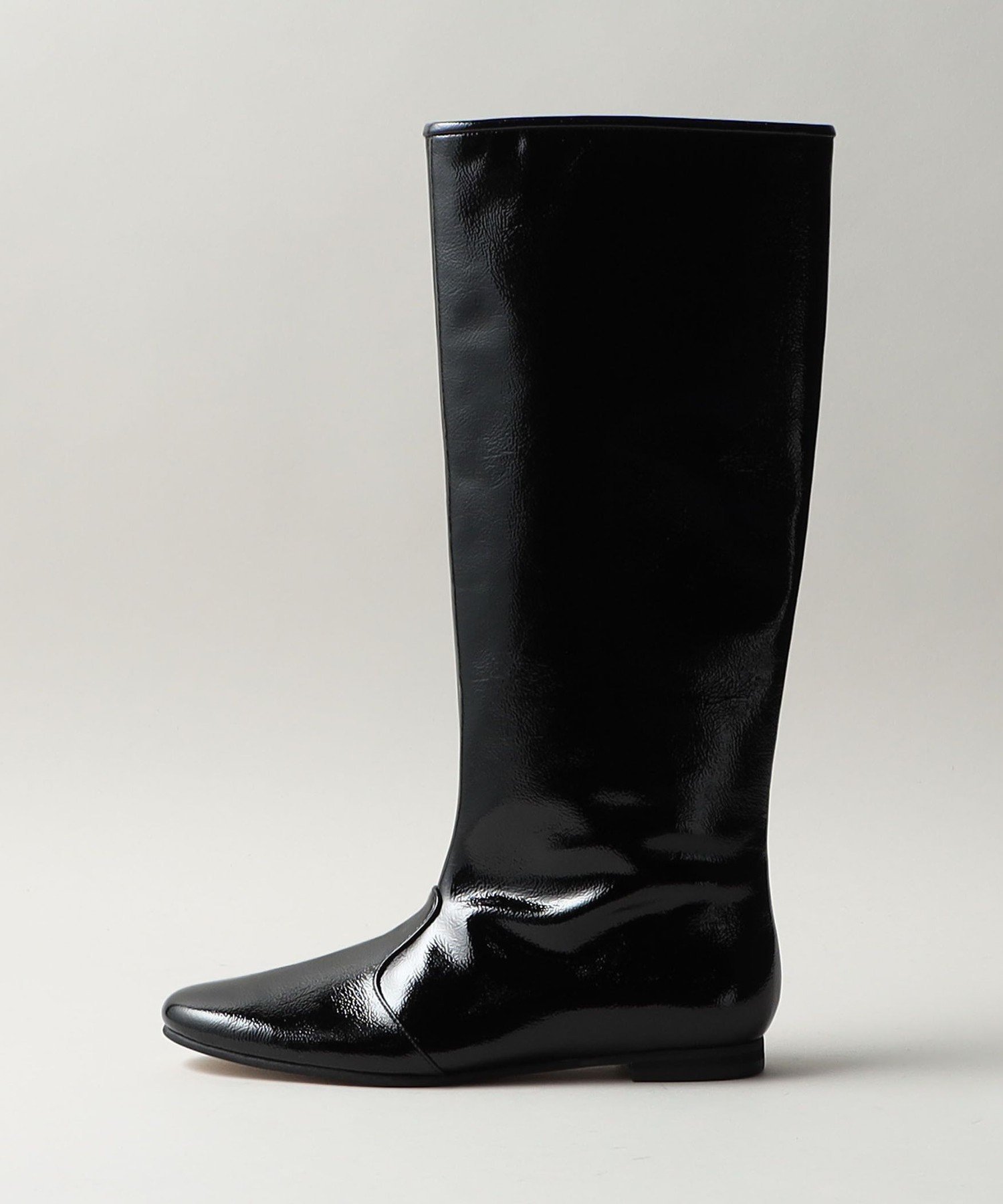 【ユナイテッドアローズ/UNITED ARROWS】のフラット ロングブーツ15↑ インテリア・キッズ・メンズ・レディースファッション・服の通販 founy(ファニー) 　ファッション　Fashion　レディースファッション　Fashion for Women　コンパクト　Compact, Small Size　シルバー　Silver, Metallic Silver　シンプル　Simple, Minimal　ストレート　Straight, Straight Cut　チューブ　Tube, Tube Top　フィット　Fit, Slim Fit　フラット　Flat, Flat Shoes　プレーン　Plain, Simple　ロング　Long, Long-Length　アウトレット　Outlet / Clearance　BLACK|ID: prp329100004796985 ipo3291000000034891705