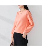 【アー ヴェー ヴェー/a.v.v】の【WEB限定】Vネックパフスリーブニット ピンク|ID: prp329100004796997 ipo3291000000035263711