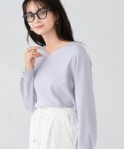 【アー ヴェー ヴェー/a.v.v】の【WEB限定】Vネックパフスリーブニット ラベンダー|ID: prp329100004796997 ipo3291000000035263713
