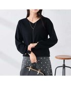 【アー ヴェー ヴェー/a.v.v】の【WEB限定】Vネックパフスリーブニット ブラック|ID: prp329100004796997 ipo3291000000035263716