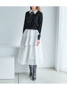 【スナイデル/SNIDEL】のタイ付きビジューカーディガン 人気、トレンドファッション・服の通販 founy(ファニー) ファッション Fashion レディースファッション Fashion for Women トップス・カットソー Cut & Sew Tops カーディガン・羽織り Layered Style Cardigans エレガント 上品 Elegant オーガンジー Organza Fabric カーディガン Cardigan, Knitwear シアー Sheer, See-Through シンプル Simple, Minimal ストレート Straight, Straight Cut スマート Smart, Elegant おすすめ Recommended / Our Picks thumbnail BLK[009]|ID: prp329100004797008 ipo3291000000034804240