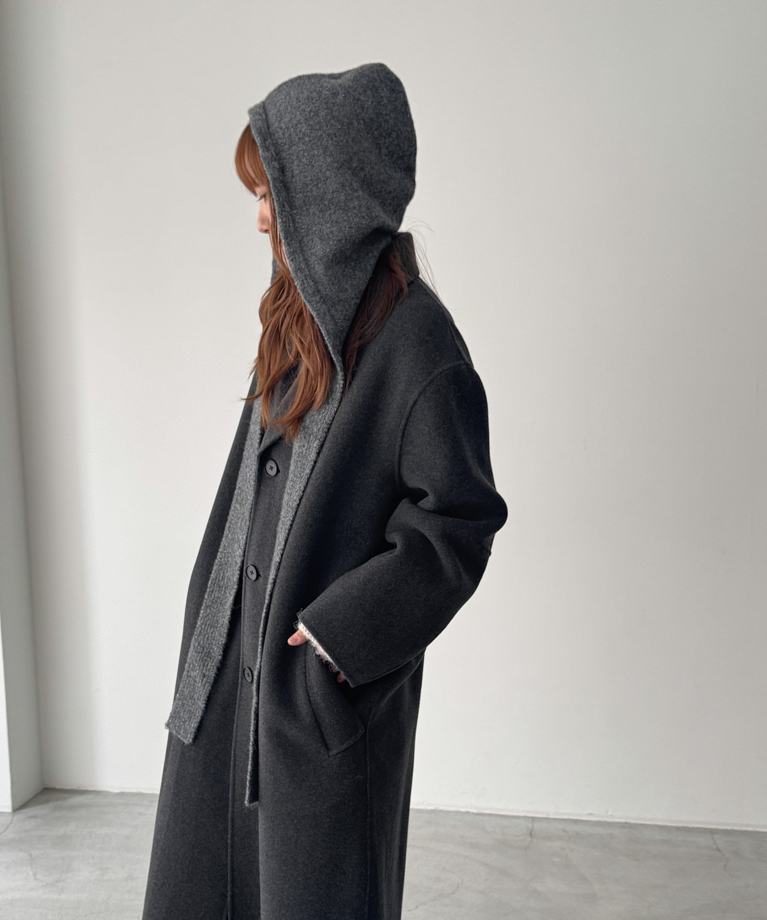 【キャナルジーン/CANAL JEAN】のEl mar ニットタイバラクラバ インテリア・キッズ・メンズ・レディースファッション・服の通販 founy(ファニー) ファッション Fashion レディースファッション Fashion for Women トップス・カットソー Cut & Sew Tops ニット Knit Tops & Sweaters スマート Smart, Elegant 防寒 Cold Protection, Winter-Ready おすすめ Recommended / Our Picks バラクラバ Balaclava チャコールグレー|ID: prp329100004797028 ipo3291000000034804417