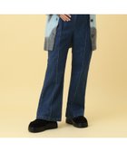 【レプシィム ローリーズファーム/LEPSIM LOWRYS FARM】の【産前・産後対応】マタニティ/裏起毛デニムフレアパンツ ブルー87|ID: prp329100004797045 ipo3291000000035176893