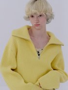 【スナイデル/SNIDEL】のウールハーフジップニットプルオーバー 人気、トレンドファッション・服の通販 founy(ファニー) ファッション Fashion レディースファッション Fashion for Women トップス・カットソー Cut & Sew Tops ニット Knit Tops & Sweaters カジュアルプルオーバー・ニットトップス Pullovers & Knit Tops / Casual Pullovers イエロー Yellow 畦 Ribbed Knit 今季 This Season, Current Season ストレート Straight, Straight Cut スマート Smart, Elegant トレンド Trend, Trending Now フォルム Silhouette, Form ベーシック Basic, Essential ワイド Wide, Wide Fit おすすめ Recommended / Our Picks thumbnail YEL[032]|ID: prp329100004797064 ipo3291000000034804709