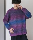 【ロッキーモンロー/Rocky Monroe】のブークレー段染めグラデーションボーダー柄オーバーサイズクルーニット 人気、トレンドファッション・服の通販 founy(ファニー) ファッション Fashion レディースファッション Fashion for Women トップス・カットソー Cut & Sew Tops ニット Knit Tops & Sweaters イエロー Yellow インナー Innerwear カットソー Cut and Sewn Top グラデーション Gradient, Ombre ハイネック High Neck, Mock Neck バランス Balance, Style Balance ボーダー Border, Stripe メンズ Men's, Menswear リラックス Relax, Relaxed Fit ワイド Wide, Wide Fit 再入荷 Restock / Back in Stock おすすめ Recommended / Our Picks エレガント 上品 Elegant 2025年 2025 2025-2026秋冬・A/W Autumn/Winter 2025–26 AW25–26 thumbnail パープル|ID: prp329100004797081 ipo3291000000034894578