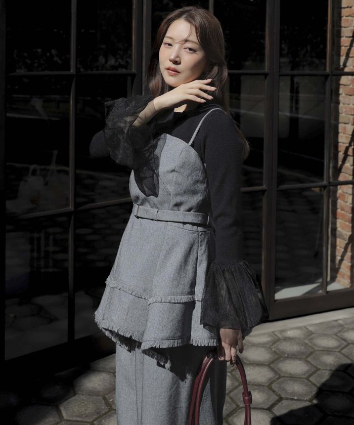 【ノエラ/Noela】のツイードビスチェ インテリア・キッズ・メンズ・レディースファッション・服の通販 founy(ファニー) https://founy.com/ ファッション Fashion レディースファッション Fashion for Women トップス・カットソー Cut & Sew Tops ビスチェ Bustiers & Corset Tops / Layered Bustier Style セットアップ Set-Up, Coordinated Outfit デニム Denim, Jeans Material ビスチェ Bustier, Corset Top フリンジ Fringe, Tassel ポケット Pocket, Pocket Detail |ID: prp329100004797091 ipo3291000000034804987