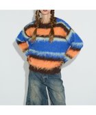 【アナスイ/ANNA SUI】のカラーボーダーニット 人気、トレンドファッション・服の通販 founy(ファニー) ファッション Fashion レディースファッション Fashion for Women トップス・カットソー Cut & Sew Tops ニット Knit Tops & Sweaters シンプル Simple, Minimal デニム Denim, Jeans Material バランス Balance, Style Balance フェザーヤーン Feather Yarn, Fluffy Yarn フォルム Silhouette, Form ブロッキング Color Blocking, Panel Design ボーダー Border, Stripe ワイド Wide, Wide Fit 今季 This Season, Current Season thumbnail BLUE|ID: prp329100004797121 ipo3291000000035021783