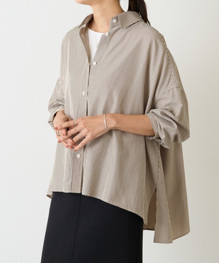 【ビアズリー/BEARDSLEY】のポンチョシャツ インテリア・キッズ・メンズ・レディースファッション・服の通販 founy(ファニー) https://founy.com/ ファッション Fashion レディースファッション Fashion for Women アウター Coat / Outerwear Collection ポンチョ・ケープコート Ponchos & Capes トップス・カットソー Cut & Sew Tops シャツ・ブラウス・オフィスカジュアル Elegant Blouses & Button-Ups ショート Short, Short Length ストライプ Stripe, Striped Pattern トレーナー Sweatshirt, Trainer ベスト Vest, Waistcoat ボトム Bottoms, Lower Wear ポンチョ Poncho, Cape Style 羽織 Haori, Light Jacket ワイド Wide, Wide Fit A/W・秋冬 Autumn/Winter 再入荷 Restock / Back in Stock おすすめ Recommended / Our Picks |ID: prp329100004797145 ipo3291000000034805419