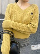 【スナイデル/SNIDEL】の【BEARPAW】ケーブルニットプルオーバー 人気、トレンドファッション・服の通販 founy(ファニー) ファッション Fashion レディースファッション Fashion for Women トップス・カットソー Cut & Sew Tops ニット Knit Tops & Sweaters カジュアルプルオーバー・ニットトップス Pullovers & Knit Tops / Casual Pullovers イエロー Yellow インナー Innerwear コラボ Collaboration, Collab コンパクト Compact, Small Size ジャケット Jacket, Outerwear スマート Smart, Elegant ボトム Bottoms, Lower Wear エレガント 上品 Elegant thumbnail YEL[032]|ID: prp329100004797187 ipo3291000000034805777
