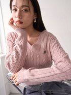 【スナイデル/SNIDEL】の【BEARPAW】ケーブルニットプルオーバー 人気、トレンドファッション・服の通販 founy(ファニー) ファッション Fashion レディースファッション Fashion for Women トップス・カットソー Cut & Sew Tops ニット Knit Tops & Sweaters カジュアルプルオーバー・ニットトップス Pullovers & Knit Tops / Casual Pullovers イエロー Yellow インナー Innerwear コラボ Collaboration, Collab コンパクト Compact, Small Size ジャケット Jacket, Outerwear スマート Smart, Elegant ボトム Bottoms, Lower Wear エレガント 上品 Elegant thumbnail PNK[066]|ID: prp329100004797187 ipo3291000000034805779