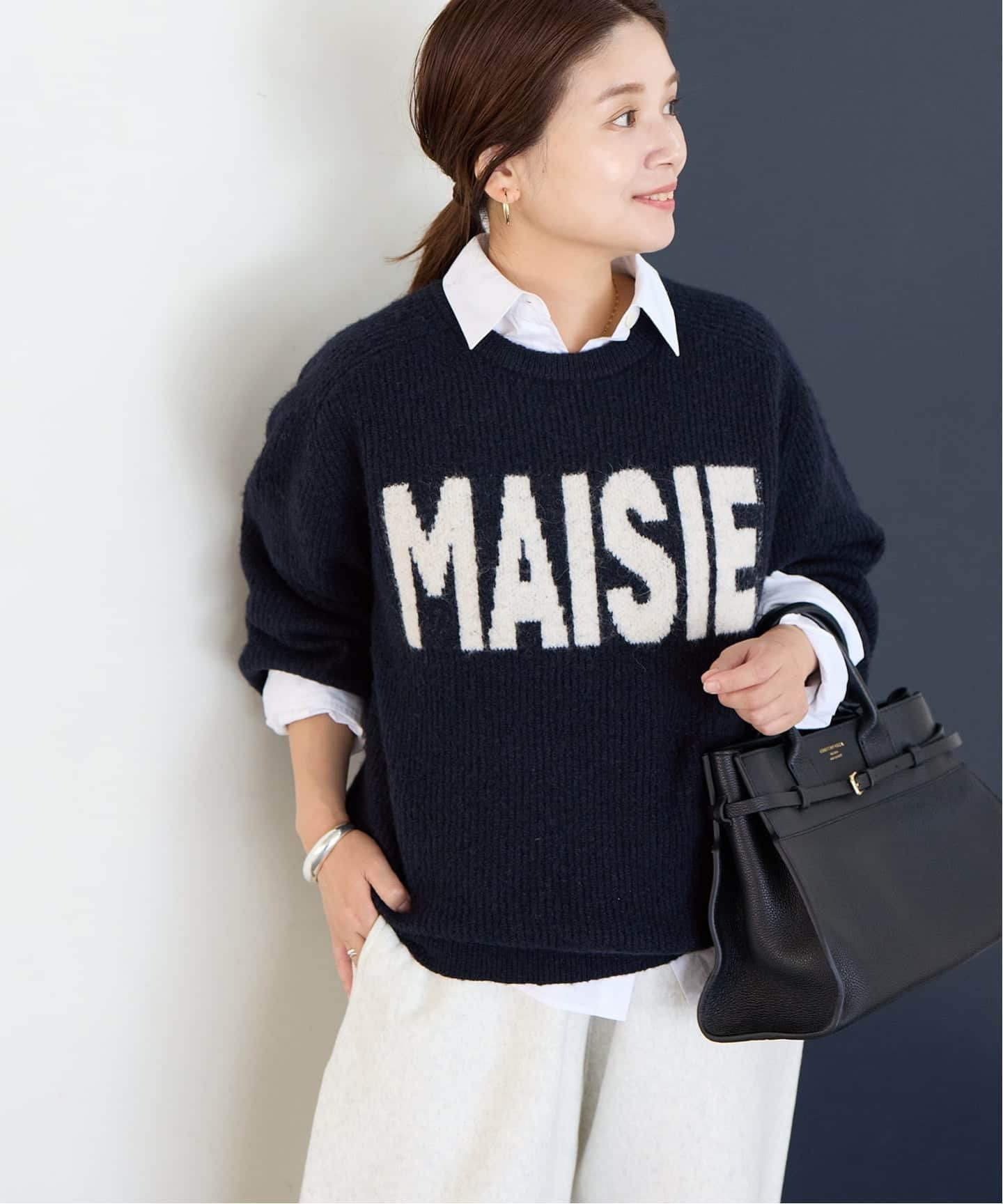 【ジャーナルスタンダード/JOURNAL STANDARD】のアルパカMIX ロゴプルオーバー インテリア・キッズ・メンズ・レディースファッション・服の通販 founy(ファニー) ファッション Fashion レディースファッション Fashion for Women トップス・カットソー Cut & Sew Tops カジュアルプルオーバー・ニットトップス Pullovers & Knit Tops / Casual Pullovers ネイビー|ID: prp329100004797196 ipo3291000000034882618