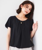 【アンタイトル/UNTITLED】の【通勤/二の腕カバー】タックデザインブラウス ネイビー|ID: prp329100004797202 ipo3291000000034805872