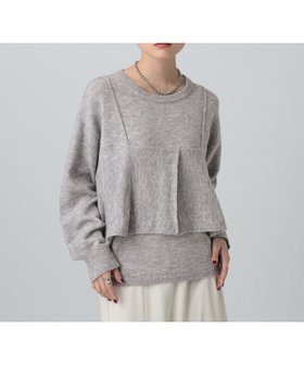 【レプシィム ローリーズファーム/LEPSIM LOWRYS FARM】の7ゲージキャミドッキングプルオーバー 人気、トレンドファッション・服の通販 founy(ファニー) ファッション Fashion レディースファッション Fashion for Women トップス・カットソー Cut & Sew Tops キャミソール&ノースリーブ Camisoles & Sleeveless Tops カジュアルプルオーバー・ニットトップス Pullovers & Knit Tops / Casual Pullovers おすすめ Recommended / Our Picks キャミソール Camisole, Spaghetti Strap Top ストレート Straight, Straight Cut トレンド Trend, Trending Now マーメイド Mermaid, Fishtail Silhouette |ID:prp329100004797470