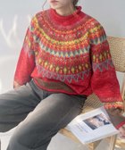 【アズノウアズ プラス/AS KNOW AS plus】の球心あみあみ配色ニットプルオーバー 人気、トレンドファッション・服の通販 founy(ファニー) ファッション Fashion レディースファッション Fashion for Women トップス・カットソー Cut & Sew Tops ニット Knit Tops & Sweaters カジュアルプルオーバー・ニットトップス Pullovers & Knit Tops / Casual Pullovers 今季 This Season, Current Season トレンド Trend, Trending Now 定番 Standard, Basic Item A/W・秋冬 Autumn/Winter 再入荷 Restock / Back in Stock thumbnail REDXYE2|ID: prp329100004797474 ipo3291000000034808057