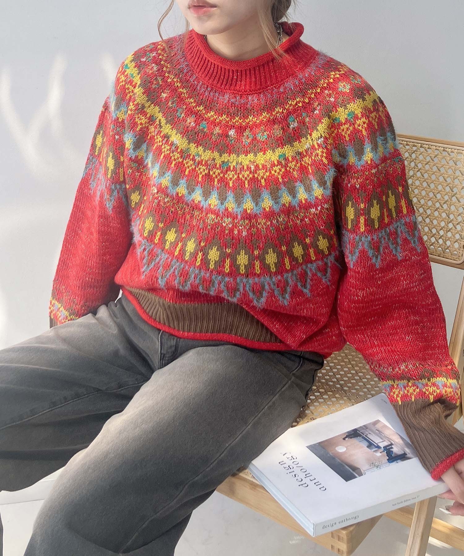 【アズノウアズ プラス/AS KNOW AS plus】の球心あみあみ配色ニットプルオーバー インテリア・キッズ・メンズ・レディースファッション・服の通販 founy(ファニー) ファッション Fashion レディースファッション Fashion for Women トップス・カットソー Cut & Sew Tops ニット Knit Tops & Sweaters カジュアルプルオーバー・ニットトップス Pullovers & Knit Tops / Casual Pullovers 今季 This Season, Current Season トレンド Trend, Trending Now 定番 Standard, Basic Item A/W・秋冬 Autumn/Winter 再入荷 Restock / Back in Stock REDXYE2|ID: prp329100004797474 ipo3291000000034808057