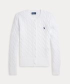 【ラルフローレン/RALPH LAUREN】のケーブルニット コットン クルーネック カーディガン 人気、トレンドファッション・服の通販 founy(ファニー) ファッション Fashion レディースファッション Fashion for Women トップス・カットソー Cut & Sew Tops ニット Knit Tops & Sweaters カーディガン・羽織り Layered Style Cardigans カフス Cuff Design カーディガン Cardigan, Knitwear スリム Slim, Slim Fit フィット Fit, Slim Fit リブニット Rib Knit, Ribbed Knit 長袖 Long Sleeve, Full Sleeve thumbnail 100ホワイト|ID: prp329100004797497 ipo3291000000034871485