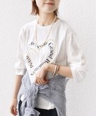 【シップス フォー ウィメン/SHIPS】の【WEB限定】バリエーション ロゴ プリント ロングスリーブ TEE ホワイト系|ID: prp329100004797520 ipo3291000000034847974