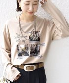 【シップス フォー ウィメン/SHIPS】の【WEB限定】バリエーション ロゴ プリント ロングスリーブ TEE ベージュ|ID: prp329100004797520 ipo3291000000034847979