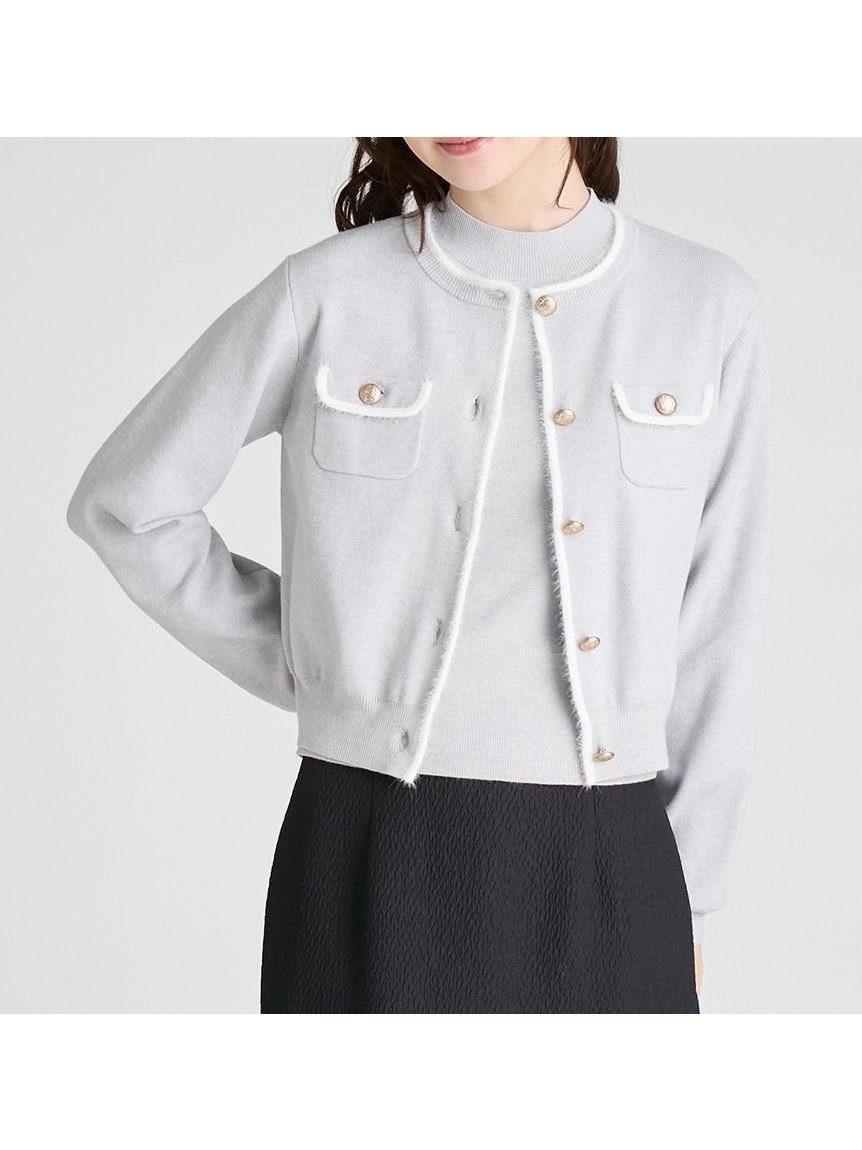 【セルフォード/CELFORD】のファートリムニットアンサンブル 人気、トレンドファッション・服の通販 founy(ファニー) ファッション Fashion レディースファッション Fashion for Women トップス・カットソー Cut & Sew Tops ニット Knit Tops & Sweaters アンサンブルニット Knit Ensembles & Twin Sets アンサンブル Ensemble Set インナー Innerwear カーディガン Cardigan, Knitwear コンパクト Compact, Small Size ジャケット Jacket, Outerwear スマート Smart, Elegant トリミング Trimming, Decorative Edge フィット Fit, Slim Fit メタル Metal, Metal Parts other-1|ID: prp329100004797535 ipo3291000000034808619