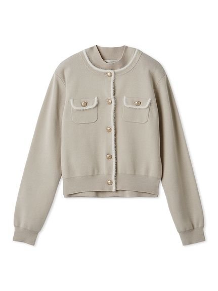 【セルフォード/CELFORD】のファートリムニットアンサンブル インテリア・キッズ・メンズ・レディースファッション・服の通販 founy(ファニー) 　ファッション　Fashion　レディースファッション　Fashion for Women　トップス・カットソー　Cut & Sew Tops　ニット　Knit Tops & Sweaters　アンサンブルニット　Knit Ensembles & Twin Sets　アンサンブル　Ensemble Set　インナー　Innerwear　カーディガン　Cardigan, Knitwear　コンパクト　Compact, Small Size　ジャケット　Jacket, Outerwear　スマート　Smart, Elegant　トリミング　Trimming, Decorative Edge　フィット　Fit, Slim Fit　メタル　Metal, Metal Parts　GBEG[034]|ID: prp329100004797535 ipo3291000000034808625