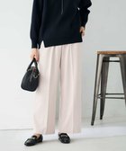 【アー ヴェー ヴェー/a.v.v】の【イージーケア/洗える/ストレッチ】裏起毛美ラクるイージーワイドパンツ ピンク|ID: prp329100004797612 ipo3291000000035234357